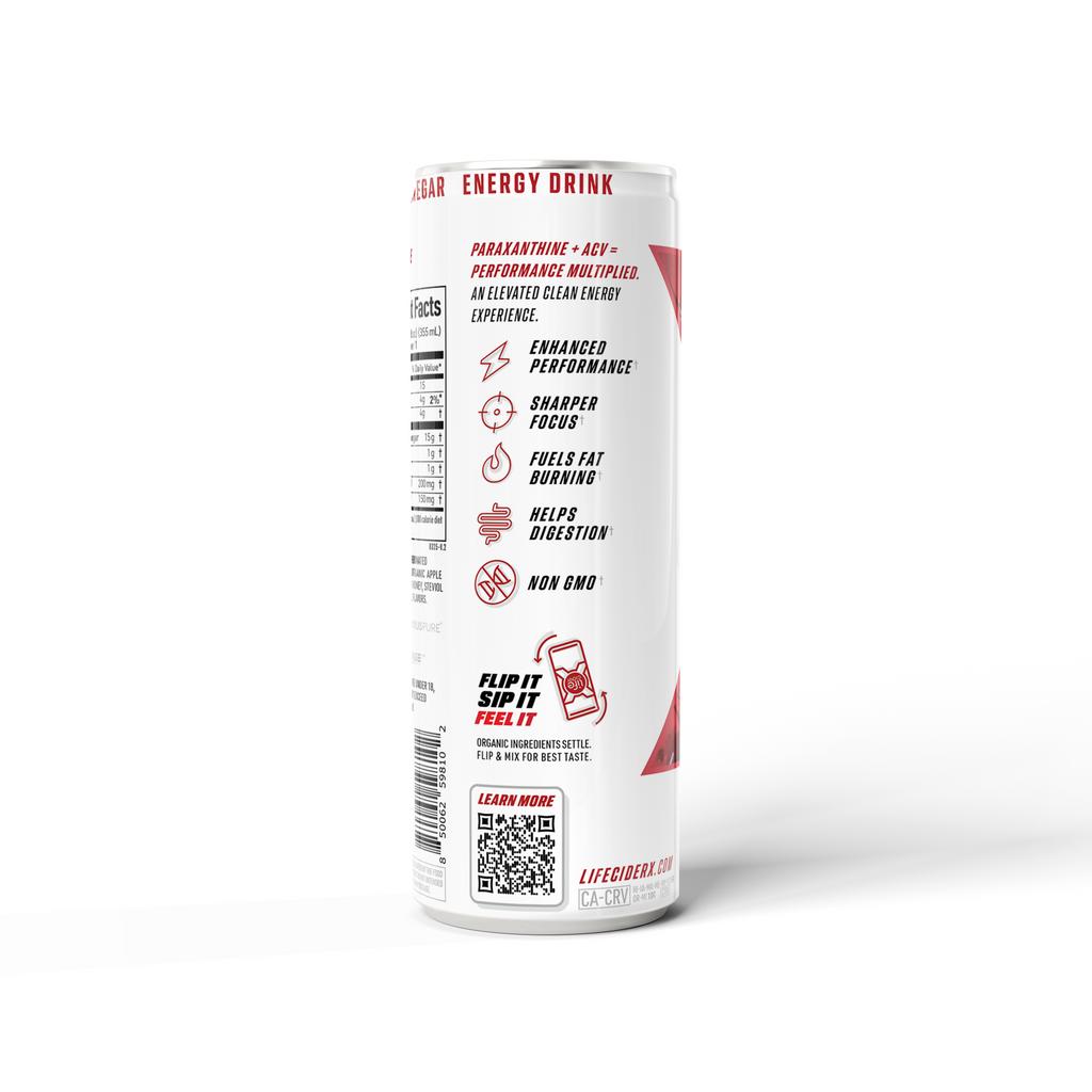 Life Cider X - Bebida Energética sabor Limonada de Cereza | Paquete de 12