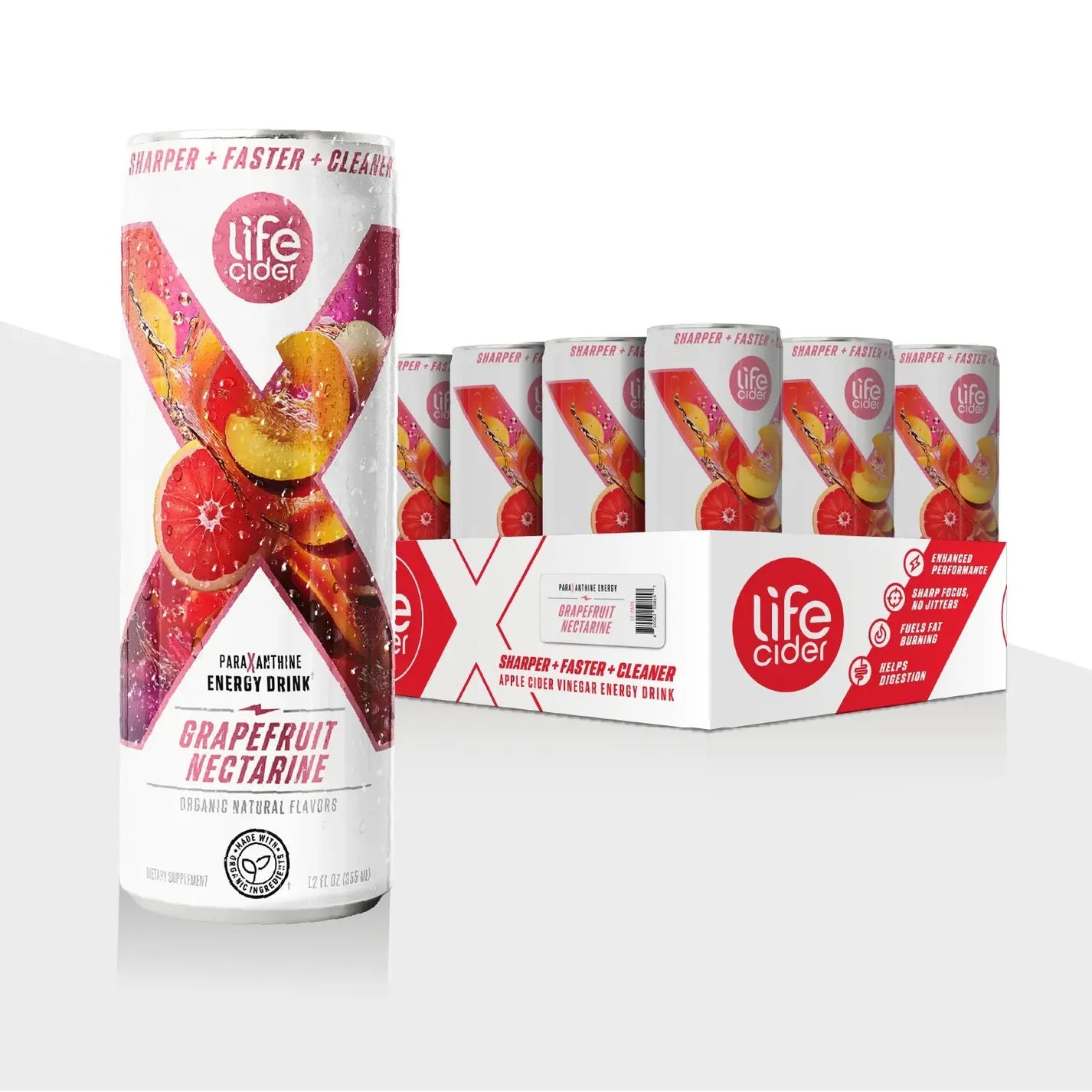 Life Cider X - Bebida Energética sabor Toronja & Nectarina